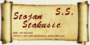 Stojan Stakušić vizit kartica